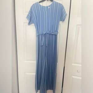 Blue and white jumpsuit!